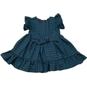Popatu Baby Girl's Plaid Holiday Christmas Dress - Size 12 months - New!
